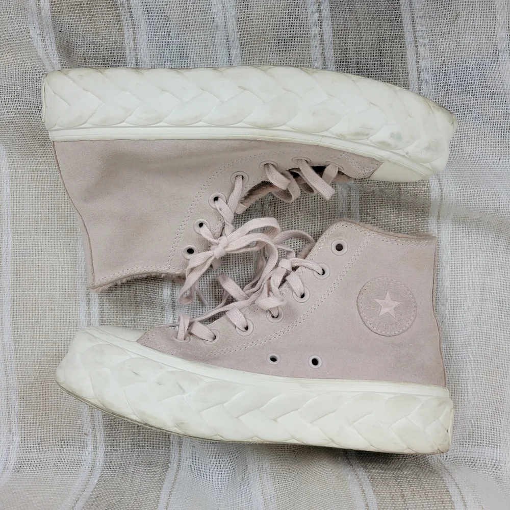 Converse CTAS Cable Lift Braided Platform‎ Sneakers Tennis Shoes Pink Size 6 - Picture 9 of 9